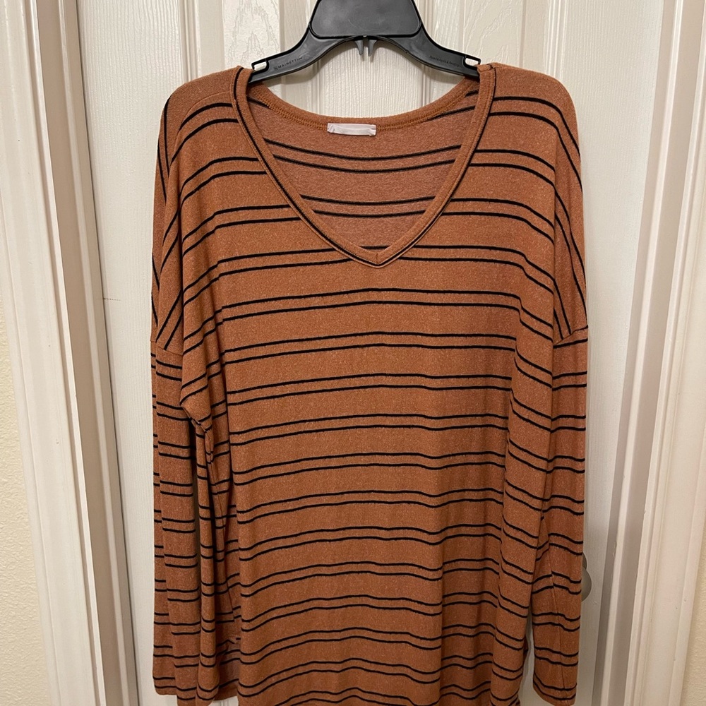 Rust Striped Tee